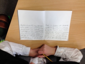 writing workshops with yr 4/5's